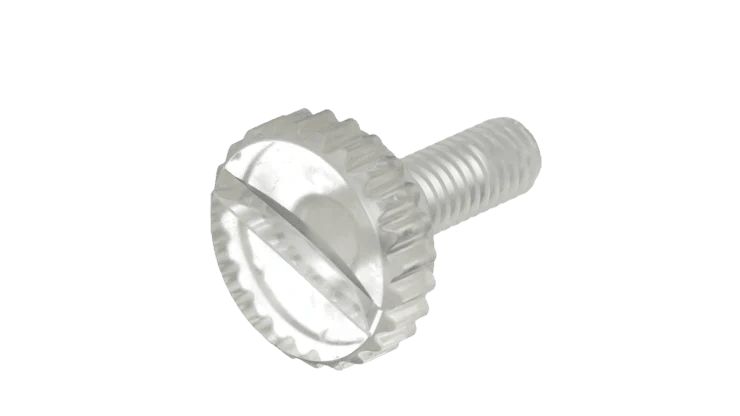 Screws With Classic Strength-Polycarbonate Thumb Screw (Transparent) - DIN 653