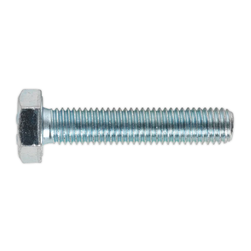 Screws For Daily Tasks-Sealey HT Setscrew M10 x 50mm 8.8 Zinc Pack of 25