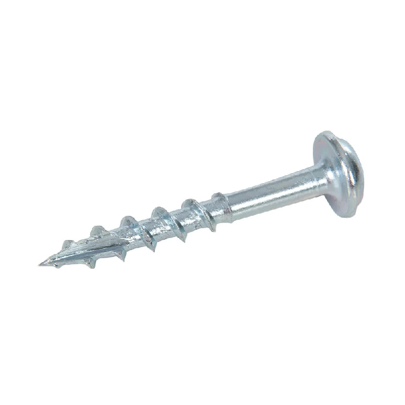 Screws For Construction-Triton P/HC 8 x 1-1/4" 100pk Zinc Pocket-Hole Screws Washer Head Coarse