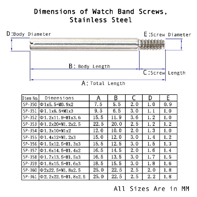 Screws For Family Crafts-Stainless Steel Screw Pins (Packs of 10)