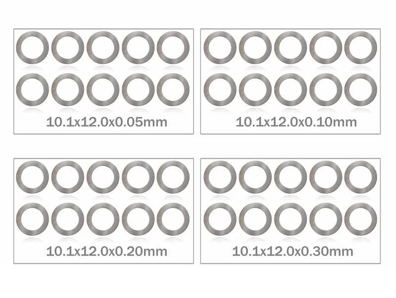 Washers For Daytime Use-MR33 Shim Washer Set 10mm 0.05 / 0.1 / 0.2 / 0.3mm (10ea)  MR33-SH-10