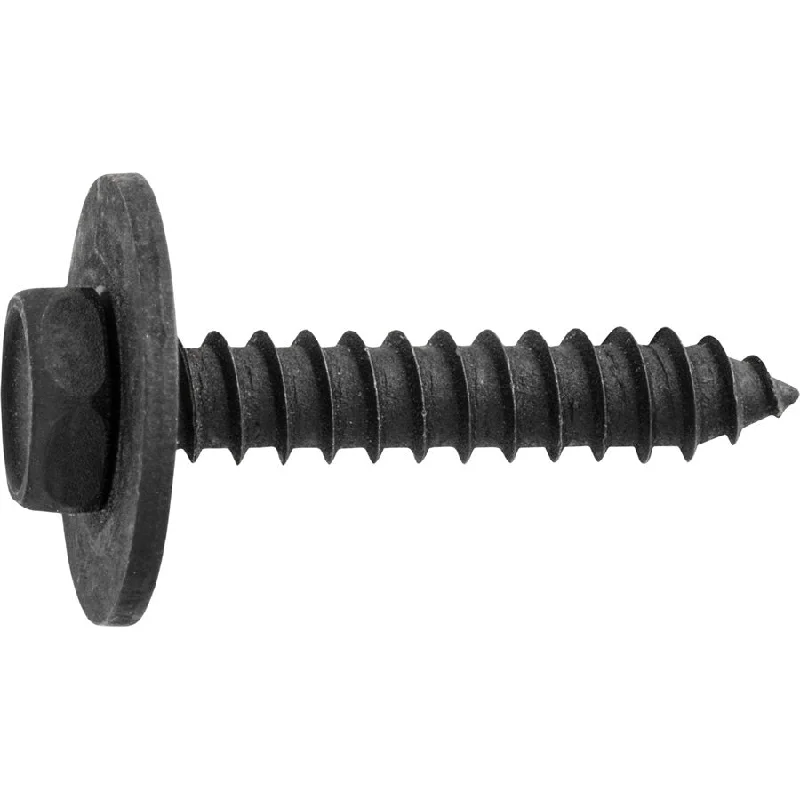 Washers For Dry Environments-Auveco # 24473 #10 X 1" Hex Head Tapping Screw W/Loose Washer. Qty 50.