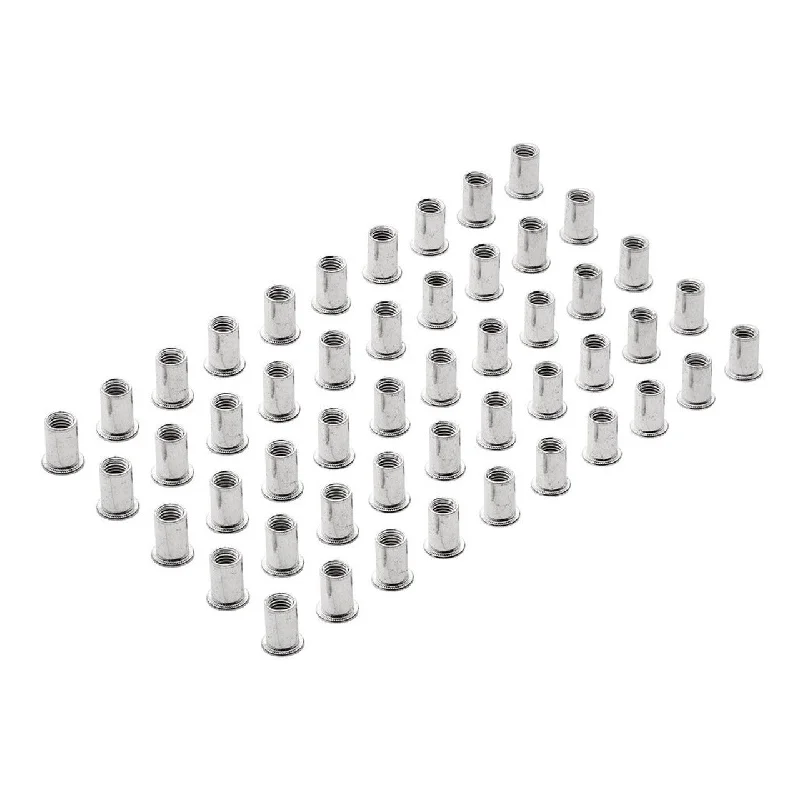 Nuts With Long Threads-Draper Tools Zinc Plated Threaded Insert Rivet Nuts, M10 x 1.5mm (Pack Of 50)