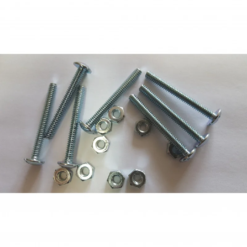 Bolts For Plastic Assembly-Gutter Bolt & Nut 25 Pc JAR 1/4 x 2.1/2 Zinc