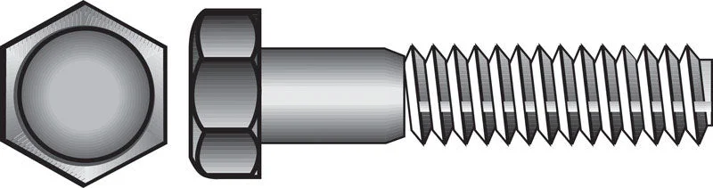 Bolts With Easy Installation-HILLMAN 5/8 in. D X 2-1/2 in. L Zinc Plated Steel Hex Bolt 25 pk