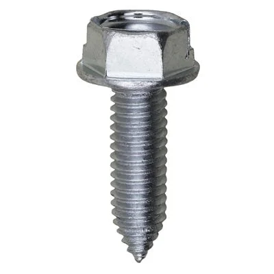 Washers With Weather Resistance-Auveco # 16826 Slotted Hex Washer Head Zinc M6-1.0 X 20mm. Qty 50.