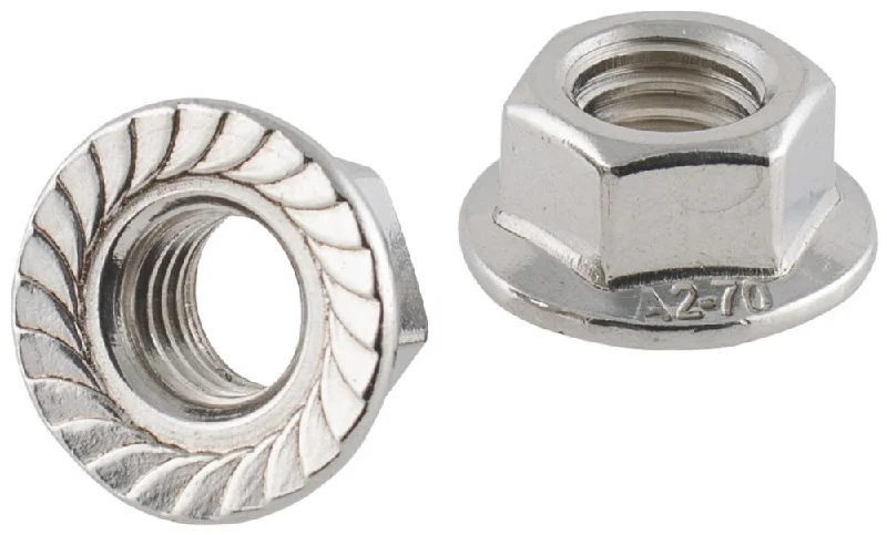 Nuts For Local Hardware-Easyfix A2 Stainless Steel Flange Head Nuts M10 100 Pack