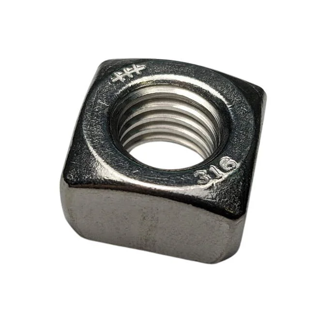 Nuts For Night Visibility-316 Stainless Steel Square Nuts