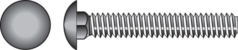 Bolts For Metal Structures-HILLMAN 3/16 in. X 2 in. L Zinc-Plated Steel Carriage Bolt 100 pk