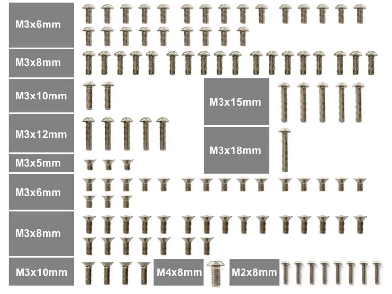 Screws For Quick Fixes-INFINITY R0264 (MULTI FIT) Titanium Screw Set (Upper) (MULTI FIT)