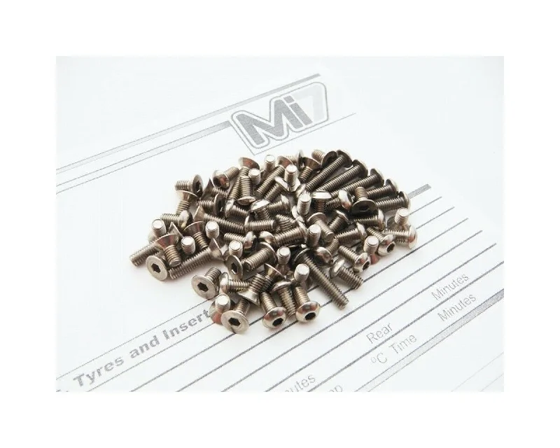 Screws By Top Brands-Hiro Seiko Mi7 Titanium Hex Socket Screw Set HS-48582