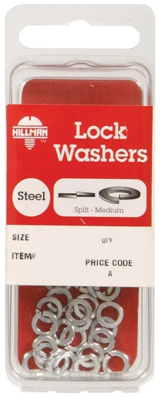 Washers With Industrial Grade-Hillman No. 8 in. Dia. Zinc-Plated Steel Split Lock Washer 30 pk (Pack of 10)