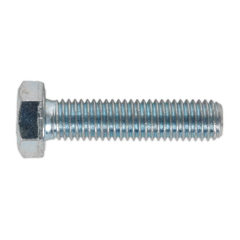 Screws With Handy Packs-Sealey HT Setscrew M12 x 50mm 8.8 Zinc Pack of 25