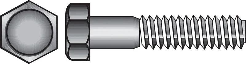 Bolts With Carriage Head-HILLMAN 1/2 in. D X 9 in. L Zinc Plated Steel Hex Bolt 25 pk