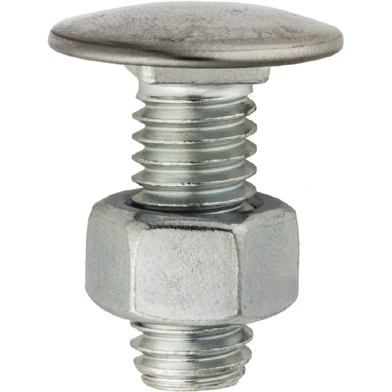 Nuts With Quick Turns-Auveco # 11615 Bumper Bolt 3/8"-16 X 1" Stainless Steel Cap Pan Head With Nut. Qty 25.