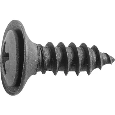 Washers Under 10 Dollars-Auveco # 23838 Phillips Oval Head Sems Flush Washer Tapping Screw #10 X 5/8" - Black. Qty 100.