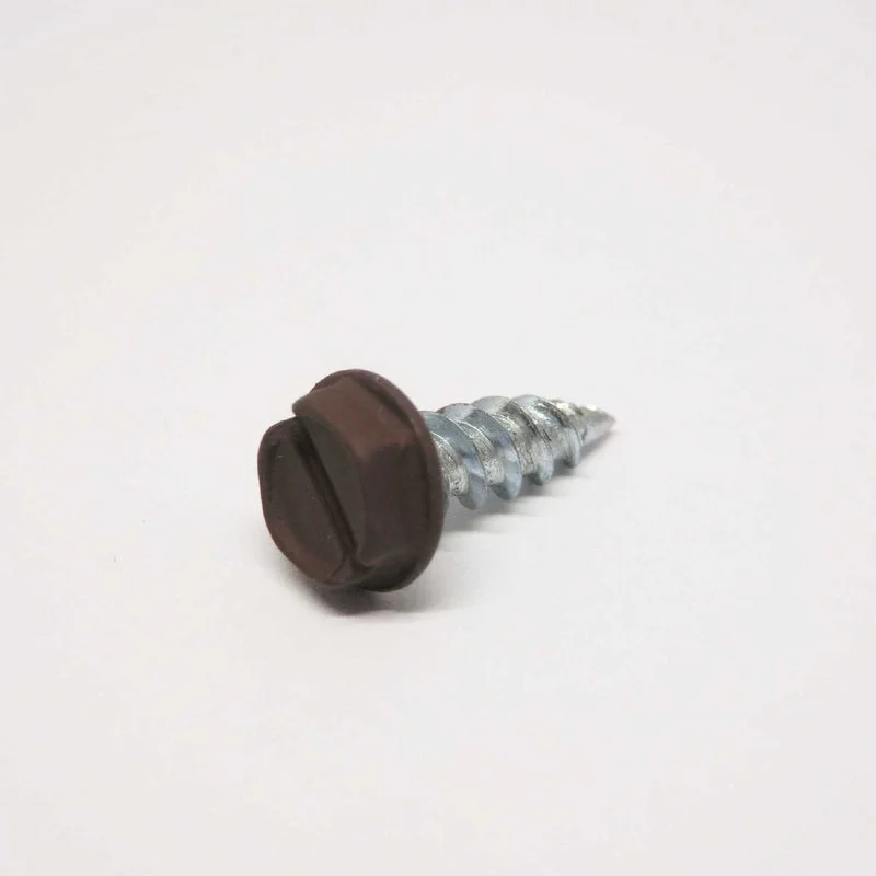 Screws With Finishing Touch-Grip-Rite No. 8 Sizes X 1/2 in. L Slotted Hex Head Gutter Screws 100 pk