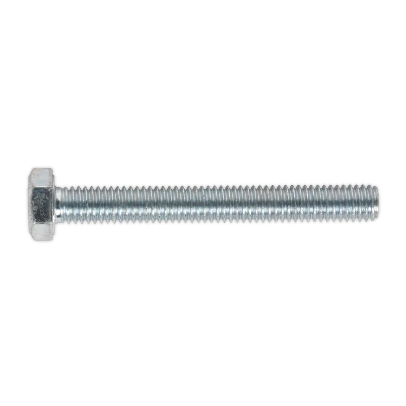 Screws For Long-Term Use-Sealey HT Setscrew M6 x 50mm 8.8 Zinc Pack of 50