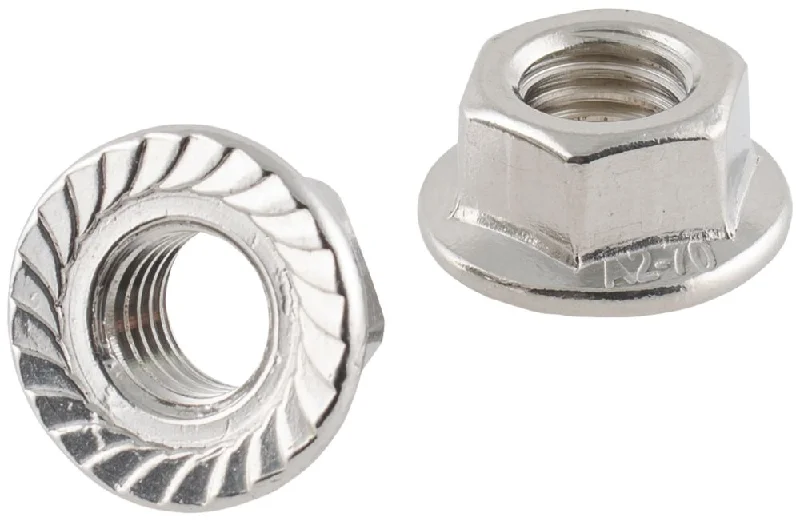 Nuts For Online Shopping-Easyfix A2 Stainless Steel Flange Head Nuts M12 50 Pack