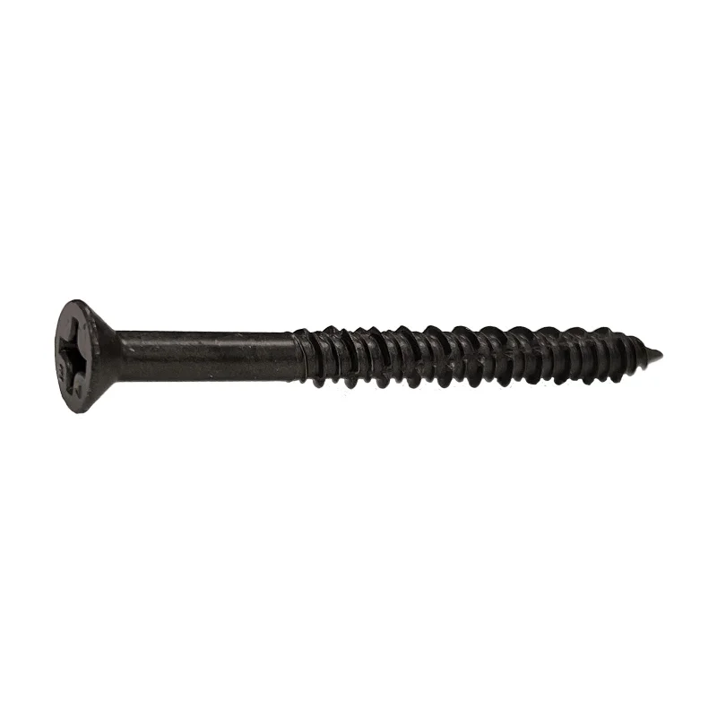 Screws With TikTok DIYs-1/4" x 2-3/4" Concrete Screw, Phillips Trim Head- Bronze Dagger-Guard Coating, Pkg 1000