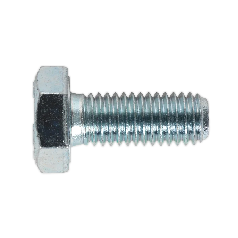 Screws By Top Brands-Sealey HT Setscrew M10 x 25mm 8.8 Zinc Pack of 25