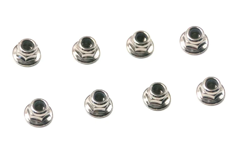 Nuts For Garden Builds-Primus Flanged Lock Nuts M4 (8)