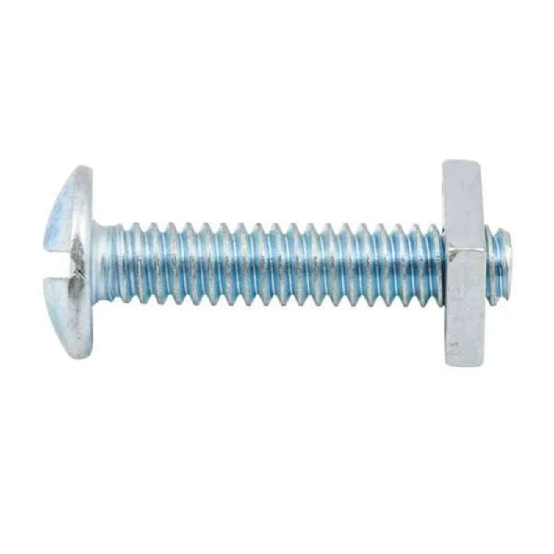 Screws For 90s Kits-Zenith Bolt & Nut Mush ZP 1/4" x 25mm (50pk)