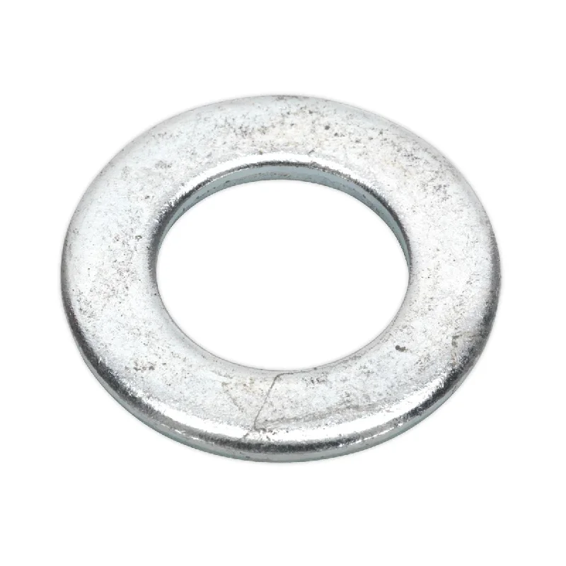 Washers For Outdoor Repairs-Sealey Flat Washer DIN 125 M20 x 37mm Form A Zinc Pack of 50