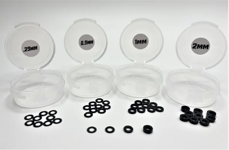 Washers For Indoor Assembly-Gravity RC 3mm Ball Stud Washer Set (Black) (40)