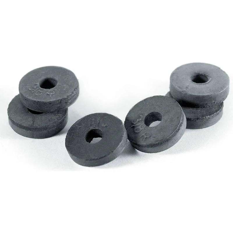 Washers With Galvanized Finish-PlumbCraft 3/8 in. D Neoprene Rubber Faucet Washer Flat 6 pk