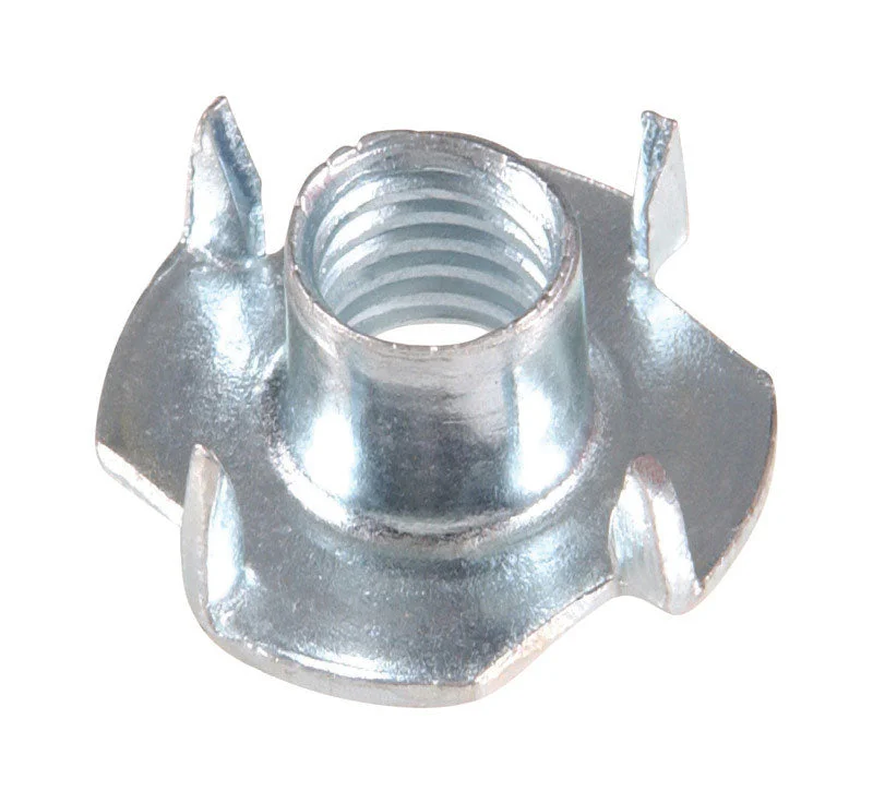 Nuts With Subtle Tones-Hillman 3/8 in. Zinc-Plated Steel SAE Tee Nut 100 pk