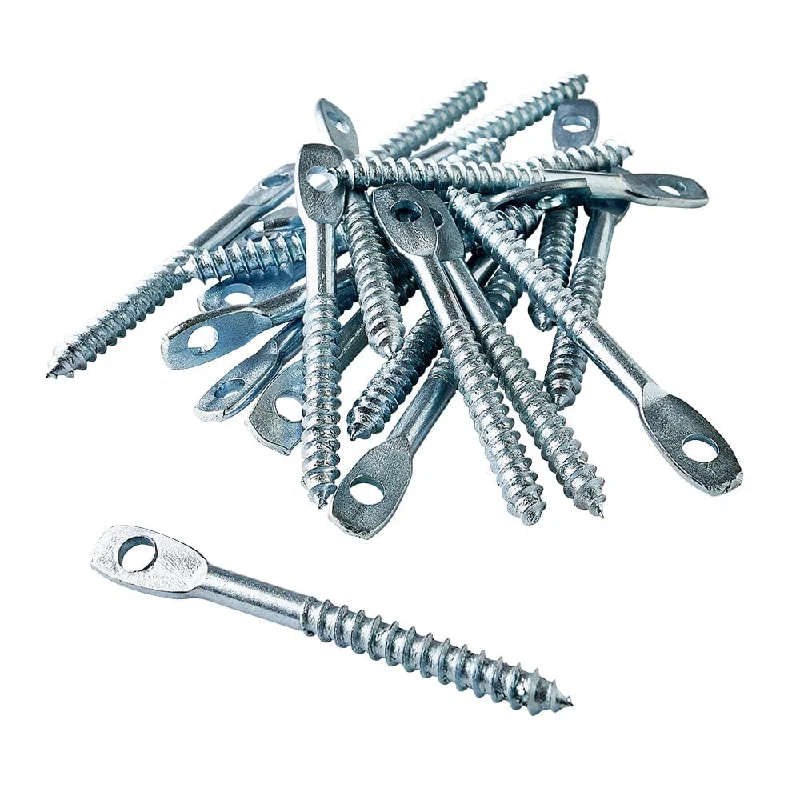 Screws With Rookie DIYers-Eye Lag Screw - 1/4" x 3"- Zinc Plated