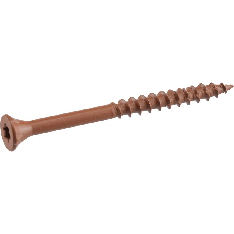 Screws For Furniture Assembly-Deck Plus No. 8  x 1-5/8 in. L Star Flat Head Exterior Deck Screws 1 lb.