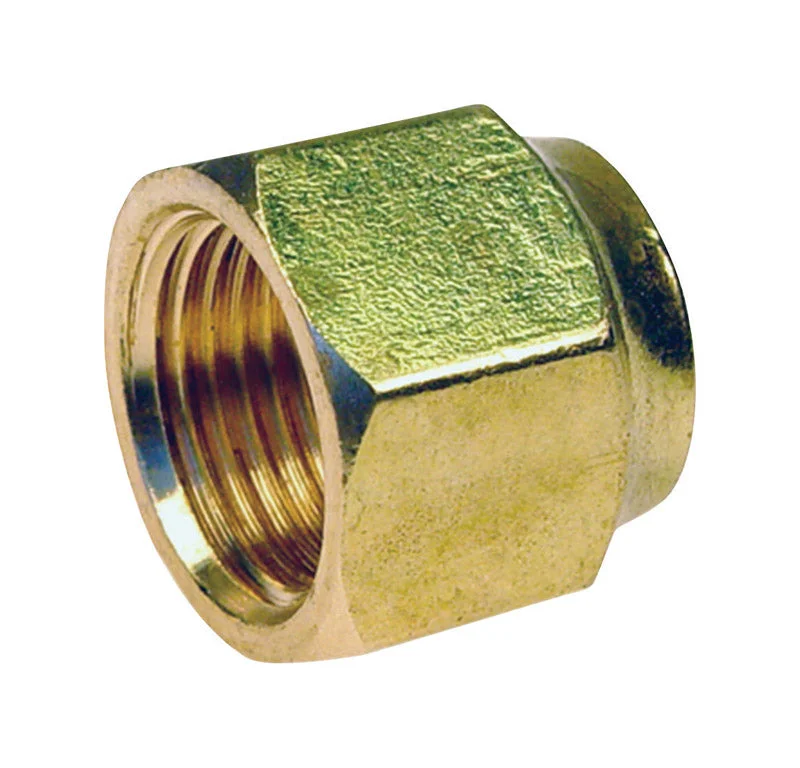 Nuts For Secure Joints-JMF 5/8 in. Flare x 1/2 in. Dia. CTS Brass Forged Flare Nut (Pack of 5)