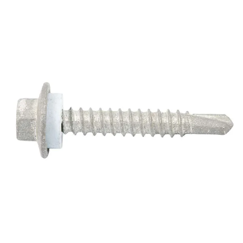 Screws For Strong Fastening-Zenith Metal Screw Type 17 Hex w/ Seal 12G x 35mm (50pk)