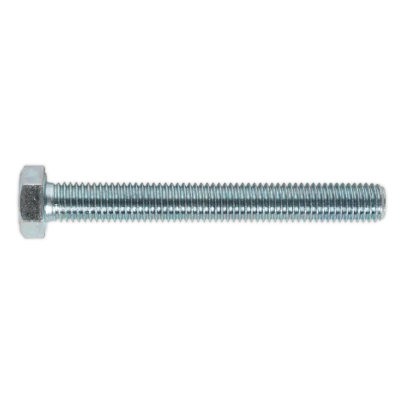 Screws For Metal Work-Sealey HT Setscrew M12 x 100mm 8.8 Zinc Pack of 10