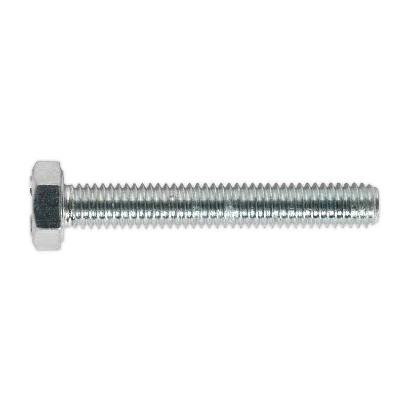 Screws For Extended Projects-Sealey HT Setscrew M6 x 40mm 8.8 Zinc Pack of 50