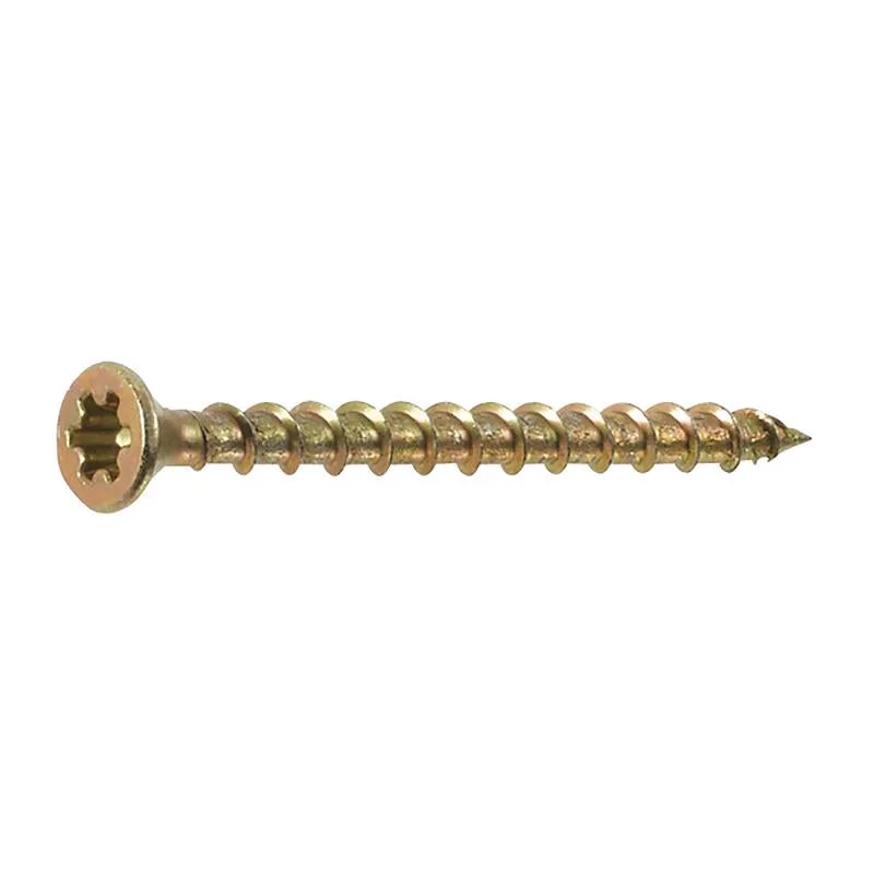 Screws For Daily Tasks-FastenMaster PAMFast No. 8  x 1-3/4 in. L Star Yellow Zinc Collated Subfloor Screws 1000 pk