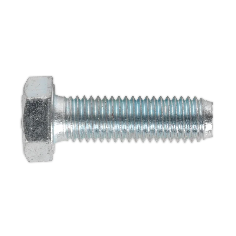 Screws For Longevity-Sealey HT Setscrew M12 x 40mm 8.8 Zinc Pack of 25