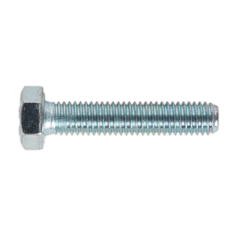 Screws With Tool Compatibility-Sealey HT Setscrew M8 x 40mm 8.8 Zinc Pack of 50