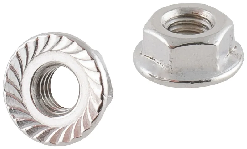 Nuts With Hex Shape-Easyfix A2 Stainless Steel Flange Head Nuts M6 100 Pack